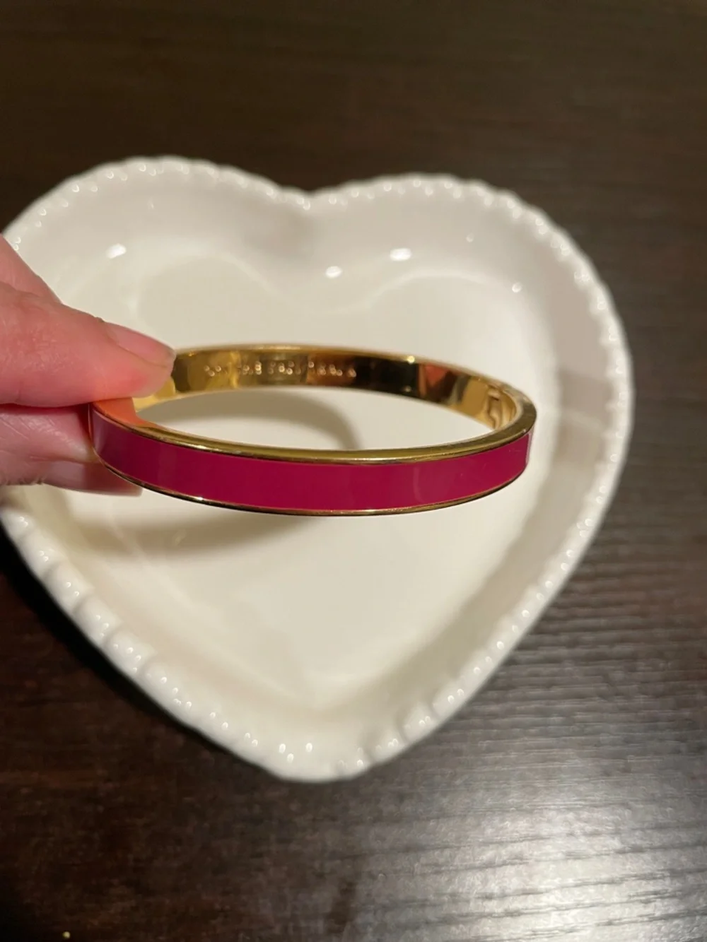 Kate Spade "On the Fast Track" Enamel Bangle Bracelet - Picture 2 of 7